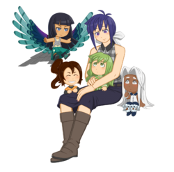 Ryouko and friends by xkick.png